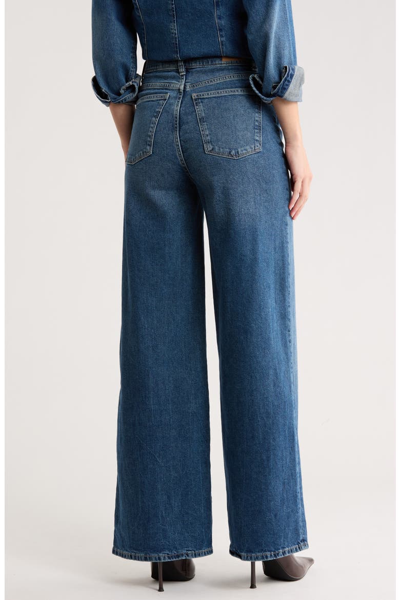 Hepburn High Waist Wide Leg Jeans, Alternate, color, SEAGATE