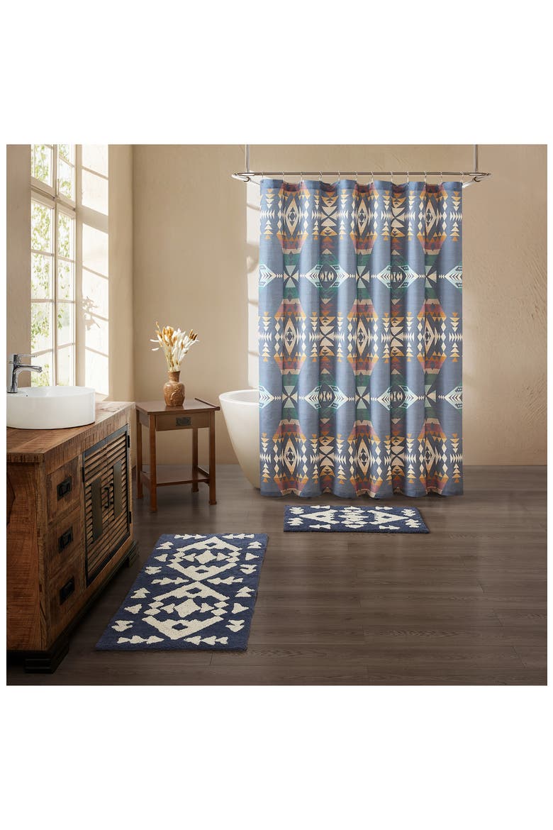 Diamond Peak Bath Rug, Alternate, color, VINTAGE INDIGO