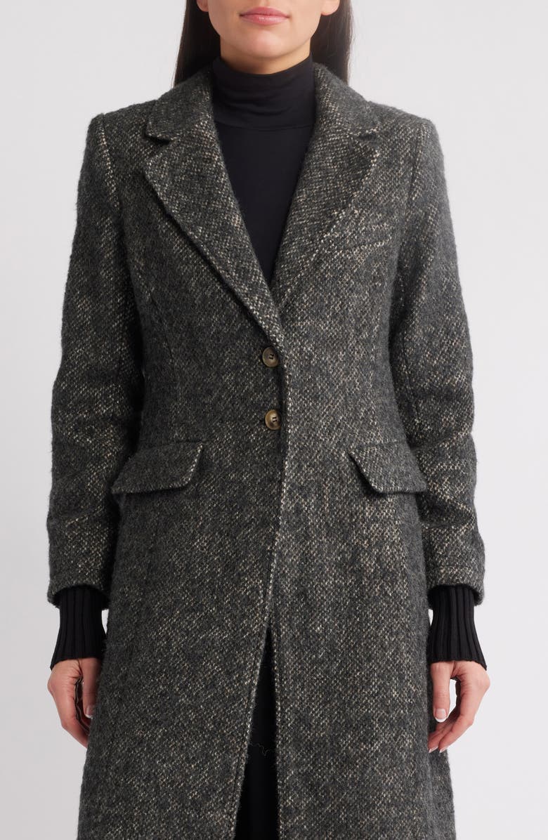 Favorite Daughter The City Tweed Coat, Alternate, color, Black Multi