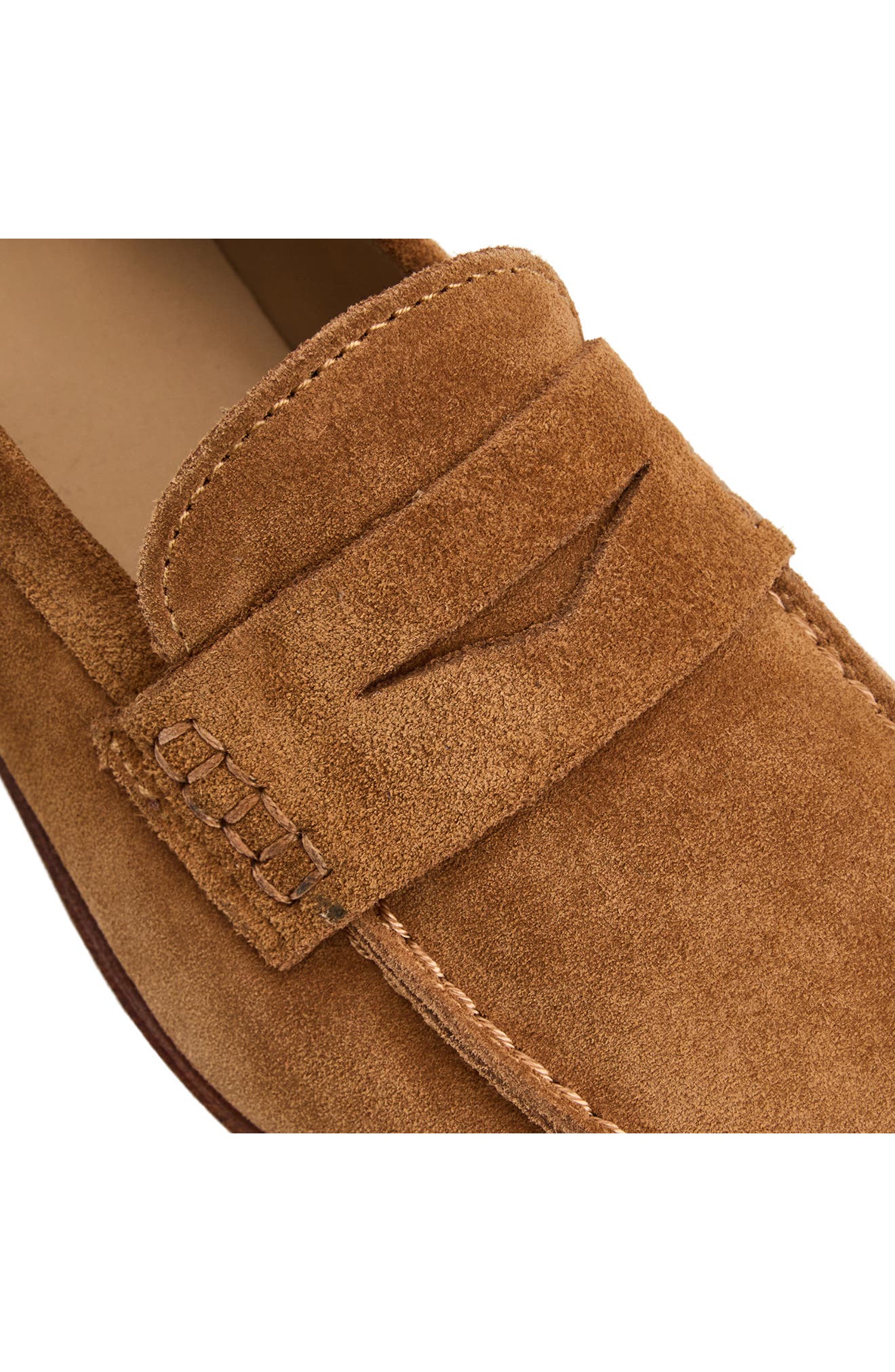 Bruno Magli Lixia Penny Loafer, Alternate, color, Cognac Suede