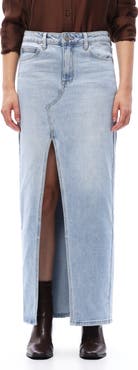 Bayeas Stretch Denim Maxi Skirt