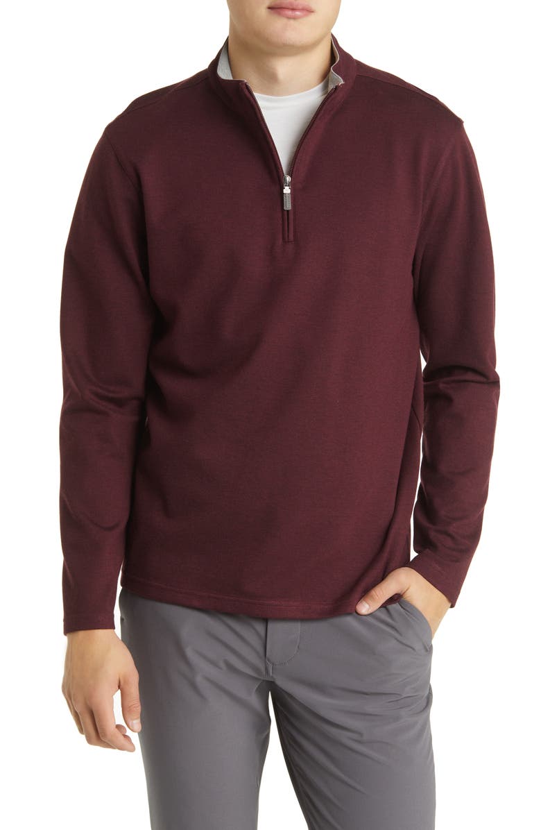 Mizzen+Main Men's ProFlex Performance Quarter Zip Pullover, Main, color, 