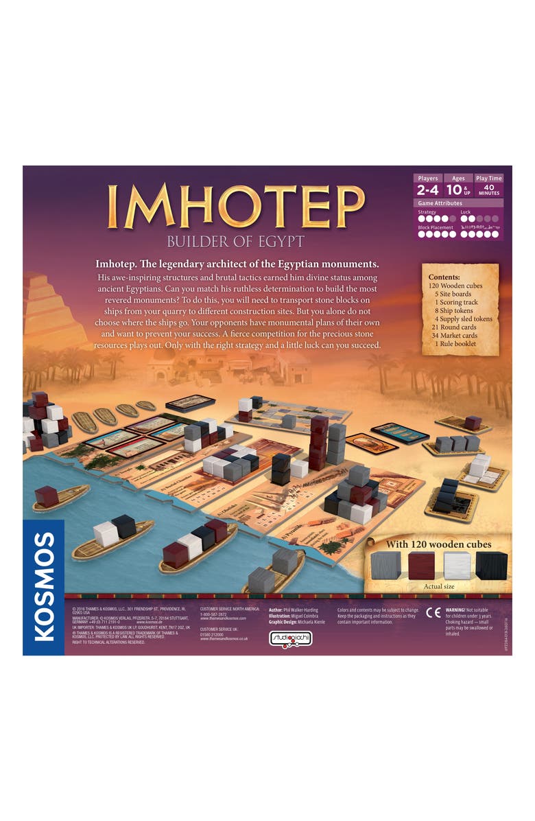Thames & Kosmos Imhotep - Builder of Egypt Board Game, Alternate, color, 