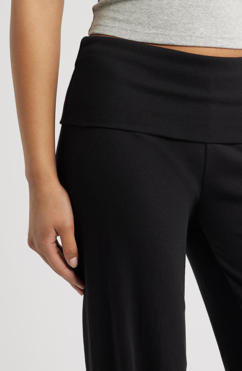 BP. Foldover Leggings, Alternate, color, Black