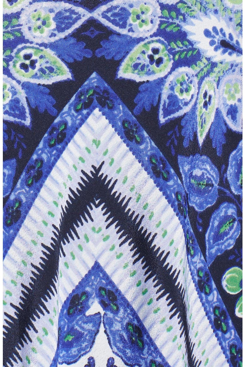 Scarf Print Maxi Dress, Alternate, color, NAVY/ PURPLE