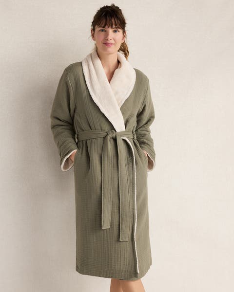 Cotton Gauze Plush Robe