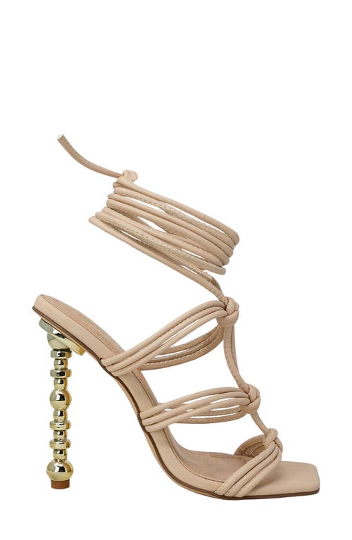 Chase & Chloe Chase And Chloe Geneva Strappy Ankle Wrap Elegant Sandal