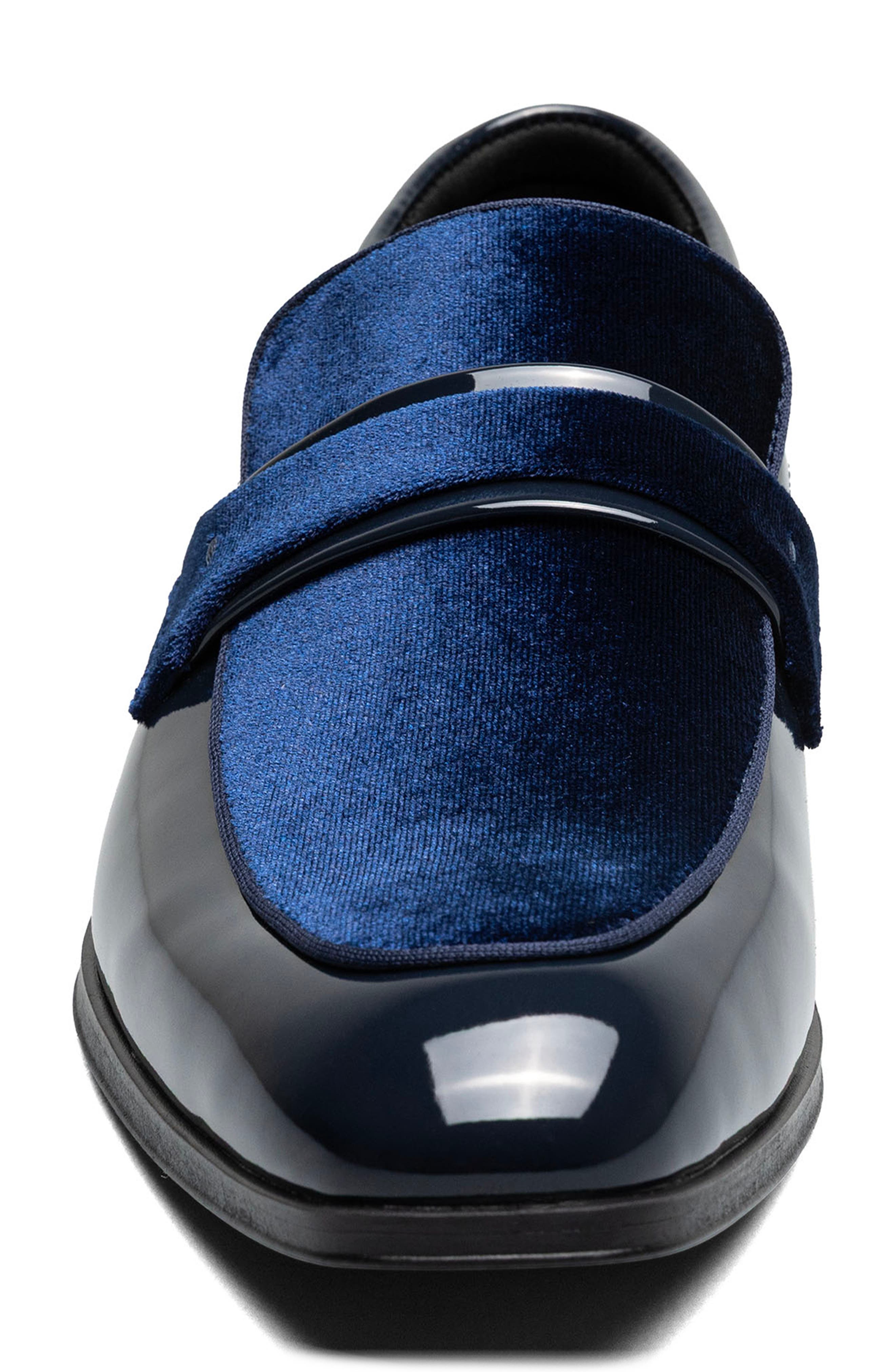 Stacy Adams Spratley Saddle Loafer, Alternate, color, Navy