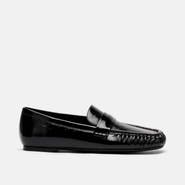 MARC NOLAN Jane Leather Square-Toe Slip-On Loafers