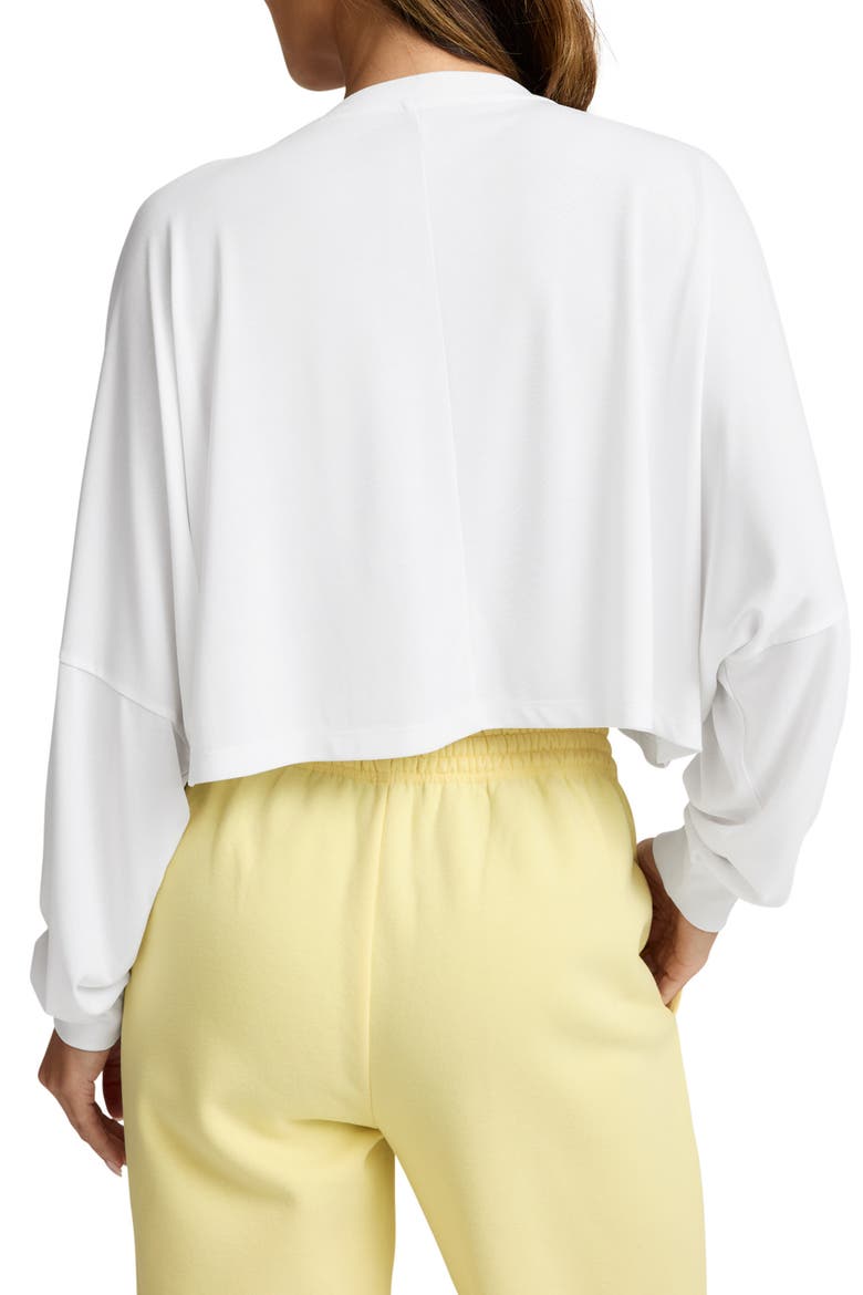 Studio Knit Long Sleeve T-Shirt, Alternate, color, WHITE