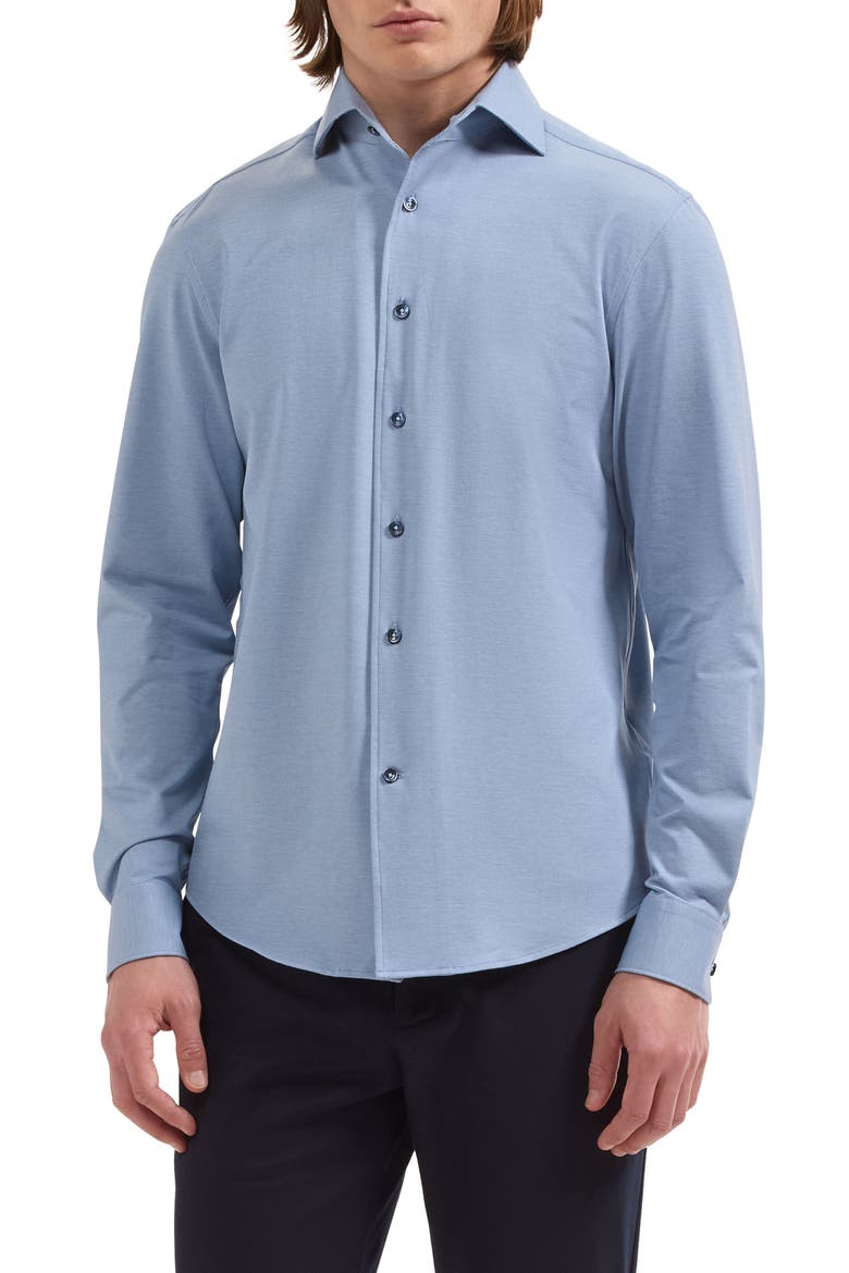 OoohCotton Devon Performance Shirt, Main, color, CLASSIC BLUE