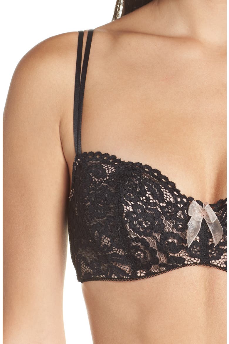 Ciao Bella Underwire Balconette Bra, Alternate, color, NIGHT