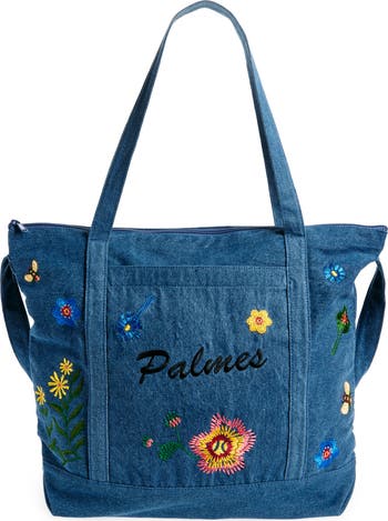Palms Away Embellished Tote main image 1