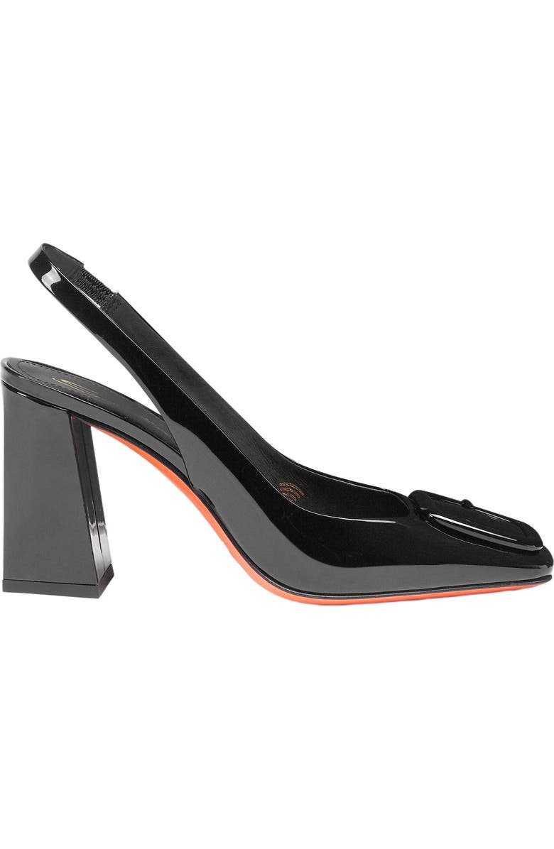 Santoni Women's patent leather high-heel slingback, Main, color,