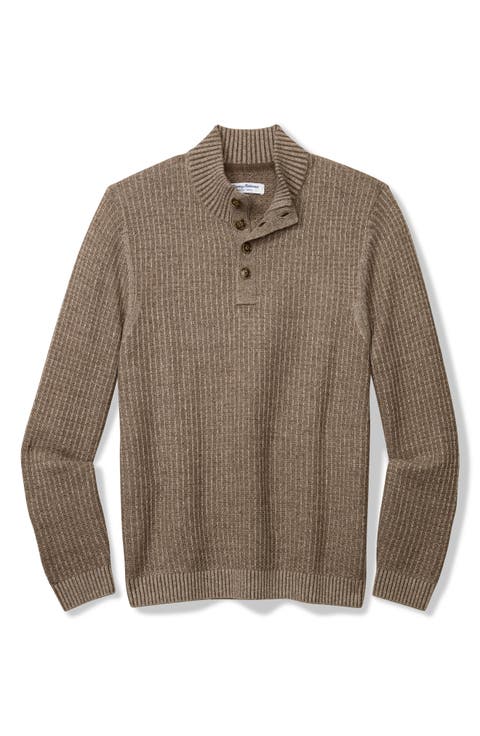 Autumn Pier Button Placket Sweater