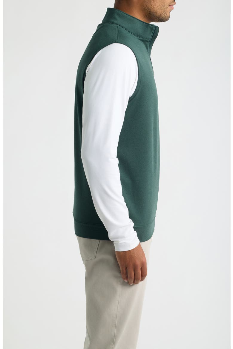 Galway Melange Performance Quarter Zip Vest, Alternate, color, PINE BROOK