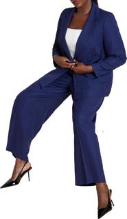 ELOQUII Pinstripe Trouser