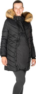 Modern Eternity Maternity Lexi - 3in1 Maternity Coat with Removable Panel