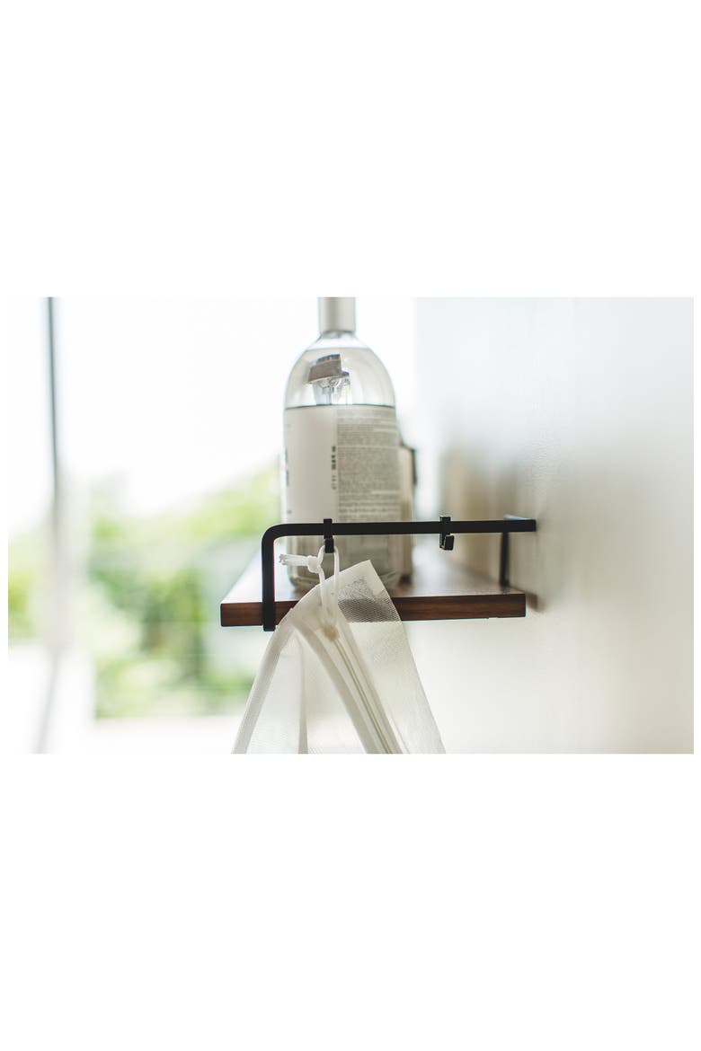Tower Wood Shelf, Alternate, color, BLACK
