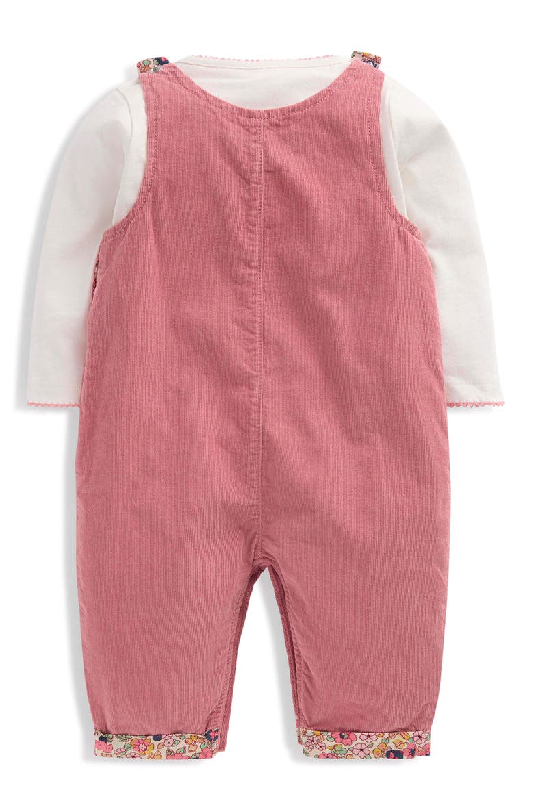 Kids' Corduroy Dungaree Set, Alternate, color, FORMICA PINK FLORAL EMBROIDERY