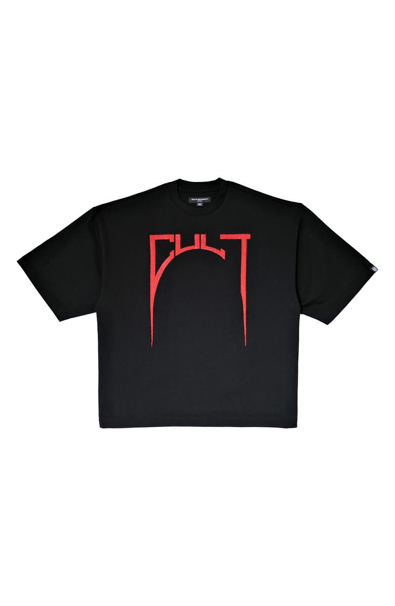 Cult of Individuality Relaxed Fit Cotton Graphic T-Shirt, Alternate, color, Black