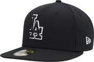 New Era Men's New Era Los Angeles Dodgers Black on Black Dub 59FIFTY Fitted Hat