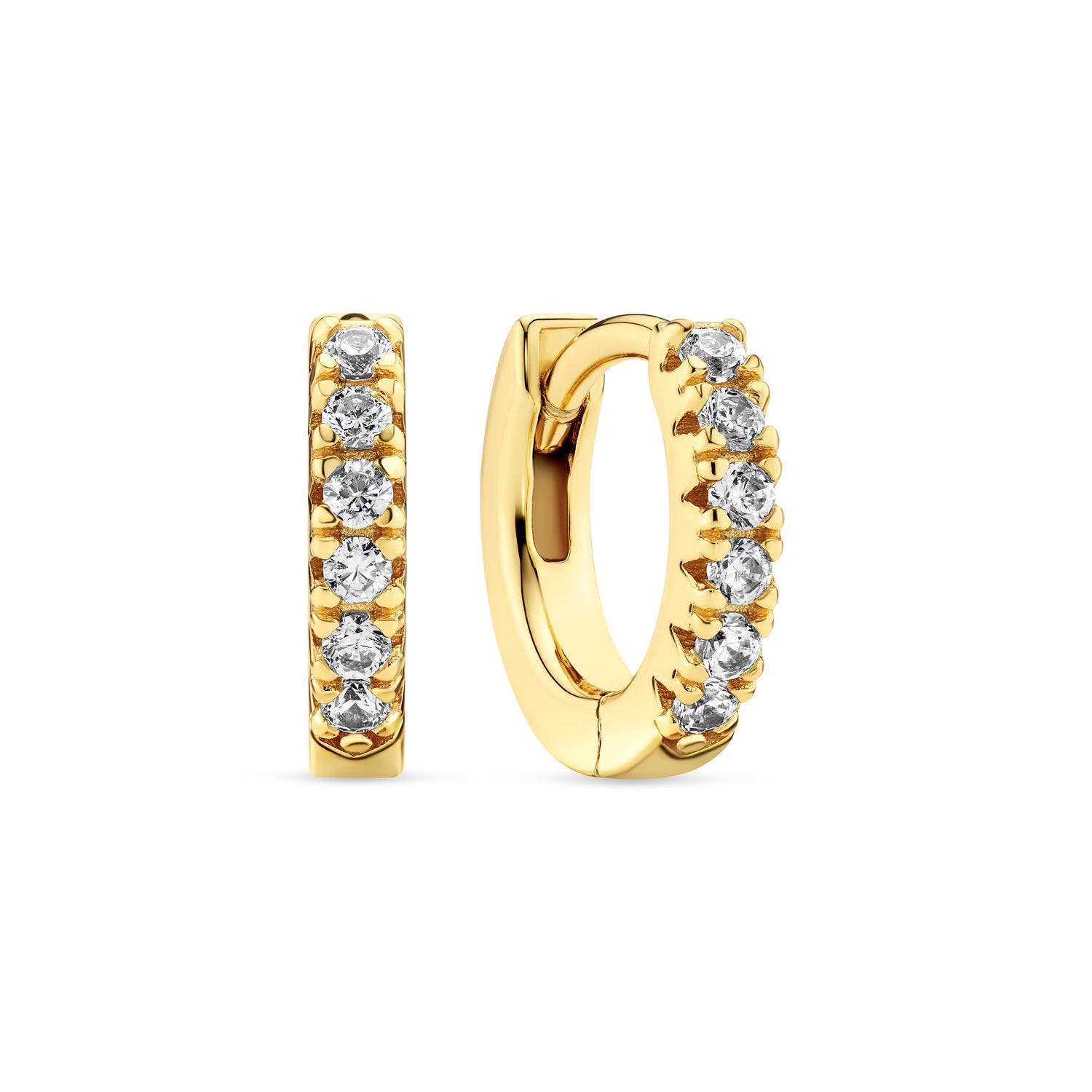 18k Gold Plated / White