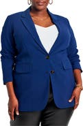 ELOQUII The 365 Semi Stretch Two Button Blazer
