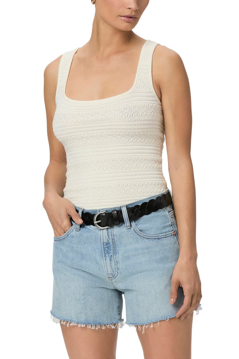 Archie Raw Hem High Waist Denim Shorts, Alternate, color, TAYCE DIST
