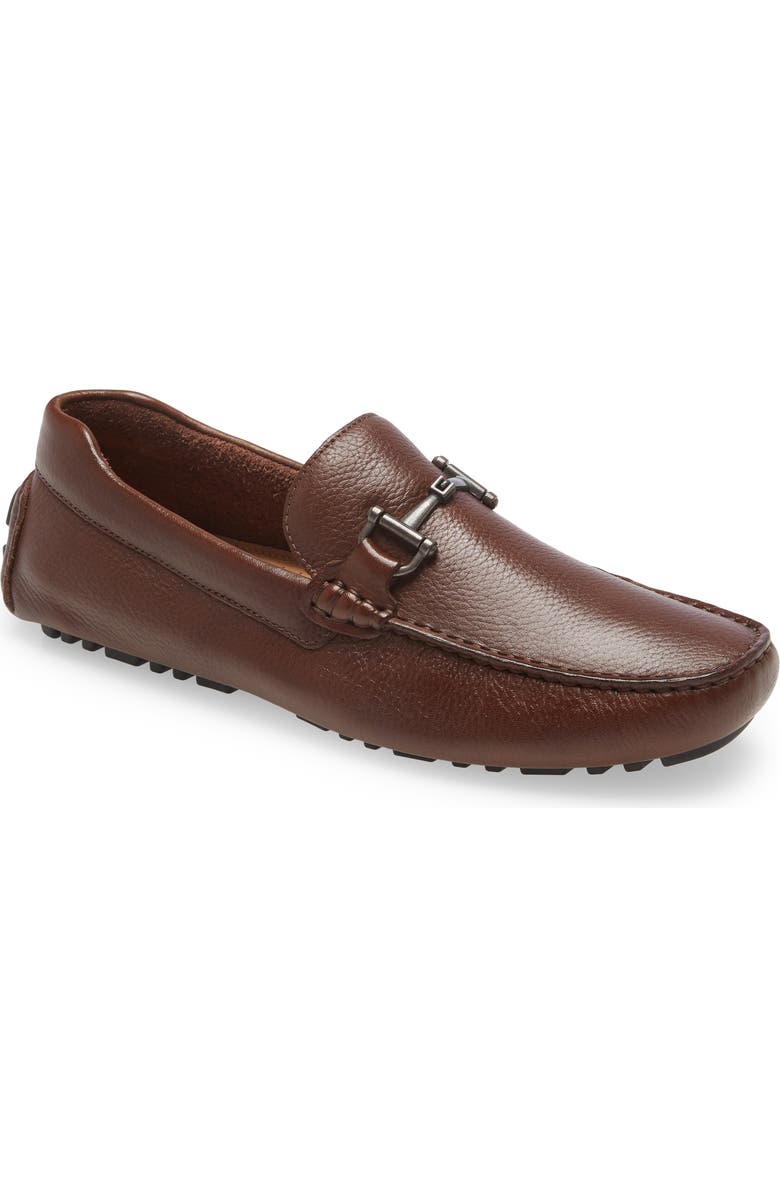 Nordstrom Bryce Bit Driving Shoe, Main, color, Brown Leather