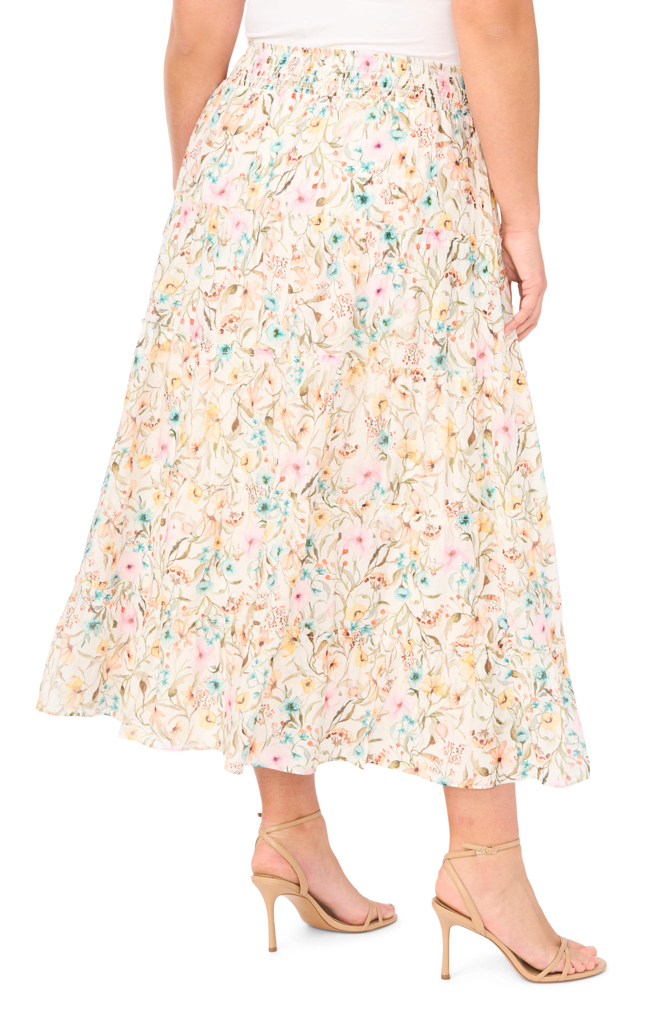 Floral Tiered Skirt - image 2