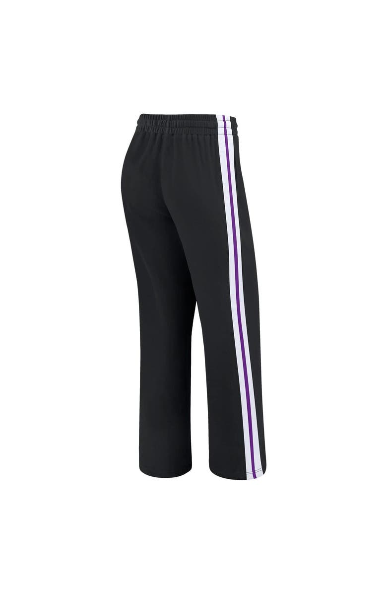 WEAR by Erin Andrews Women's WEAR by Erin Andrews Black Minnesota Vikings Color-Block Straight Leg Pants, Alternate, color, Black
