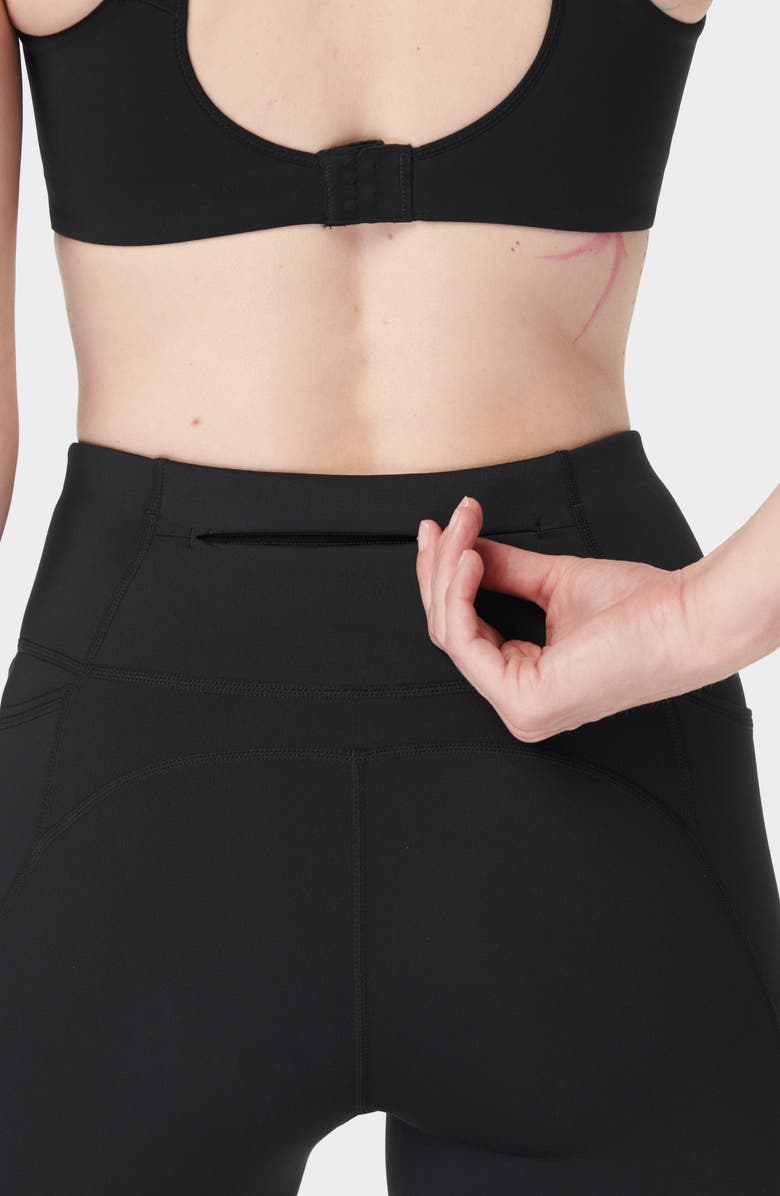 Sweaty Betty Therma Boost Pocketed 7/8 Running Leggings, Alternate, color, Black