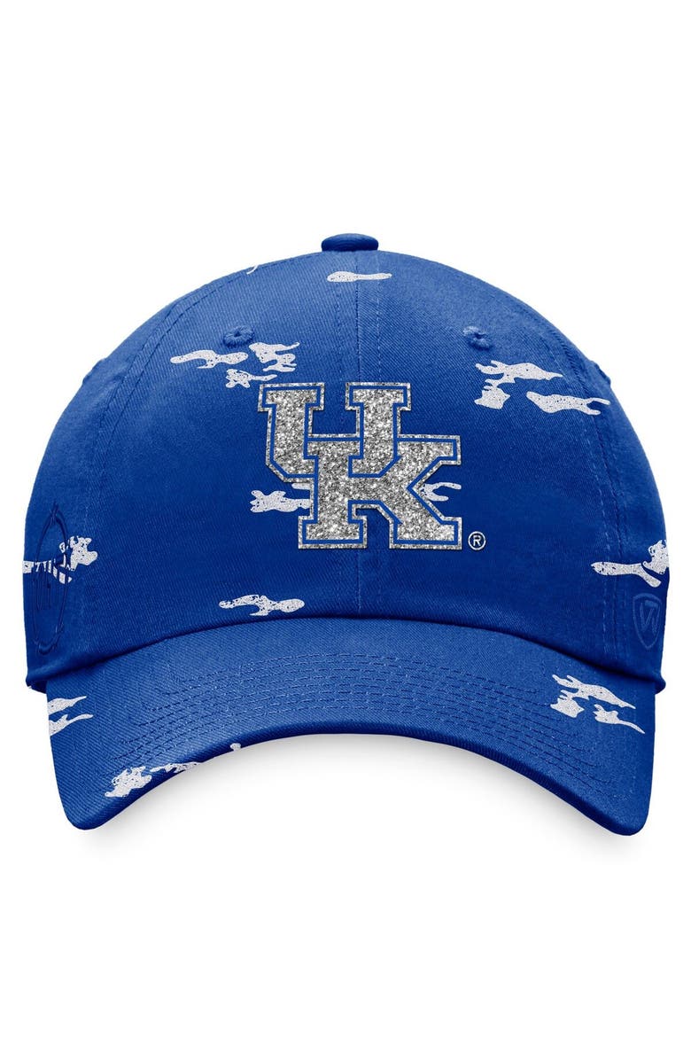 TOP OF THE WORLD Women's Top of the World Royal Kentucky Wildcats OHT Military Appreciation Betty Adjustable Hat, Alternate, color, 