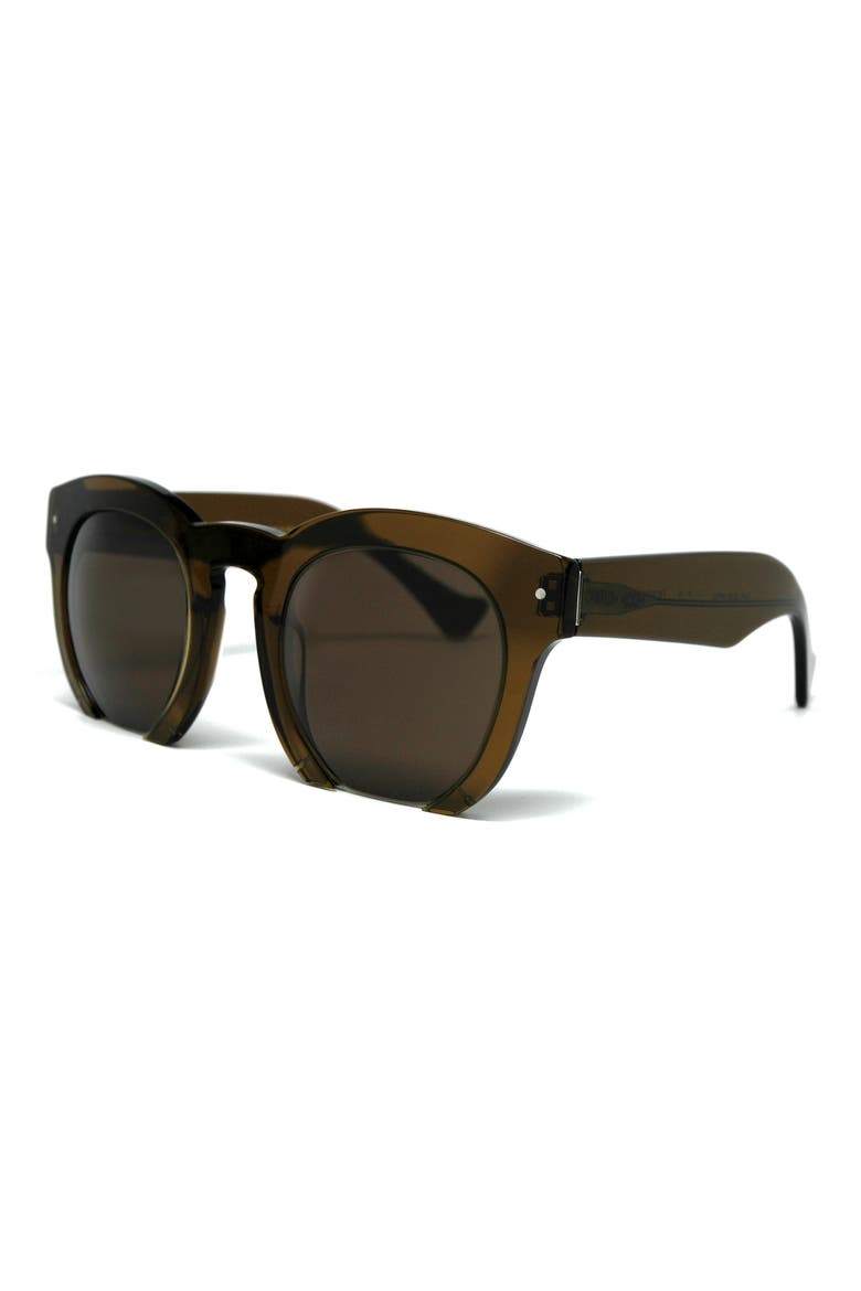 Fromone 50mm Round Sunglasses, Alternate, color, BROWN/ BROWN