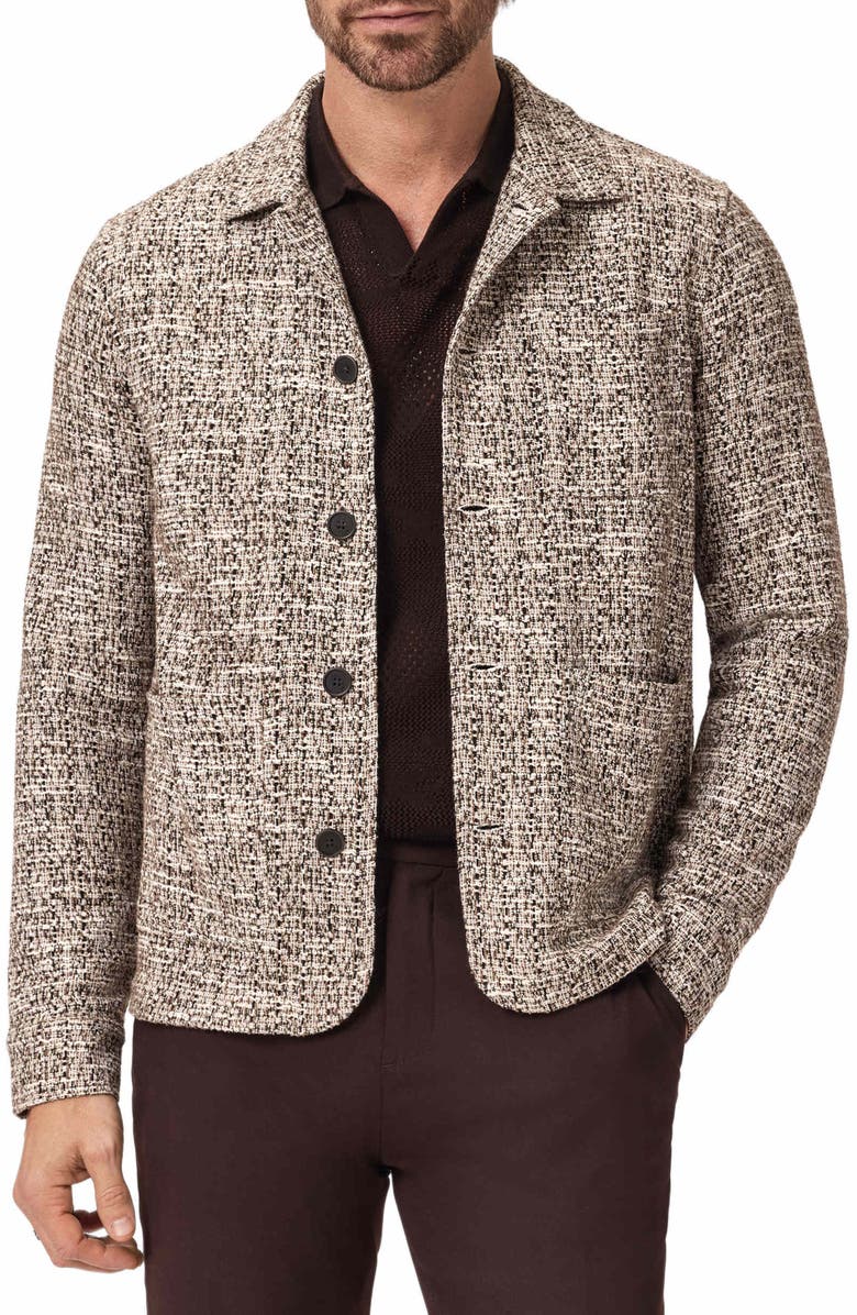 John Varvatos Bourdain Textured Tweed Jacket, Main, color, Twig