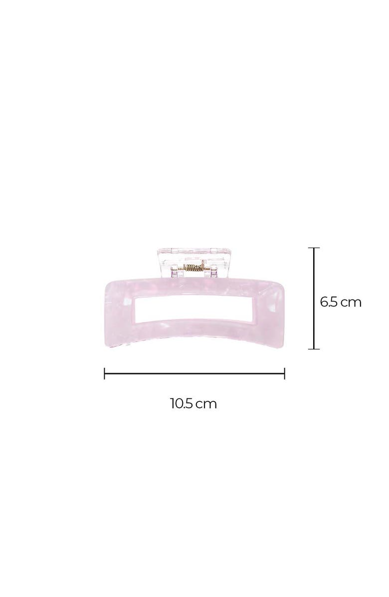 BY ADINA EDEN Colored Transparent Rectangle Cutout Claw Clip Combo Set, Alternate, color, 