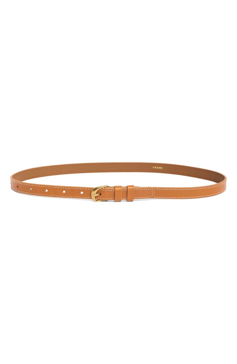 FRAME Petit Twist Leather Belt, Main, color, Cuoio