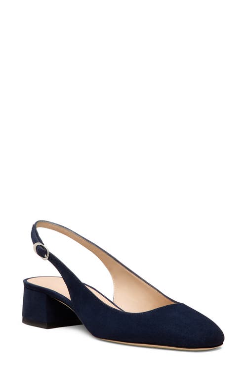 Stuart Weitzman Maeve Suede Slingback Ballerina Pumps In Nice Blue