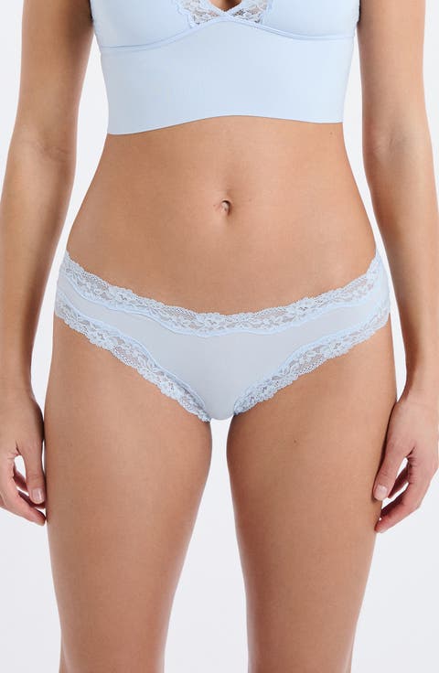 Pure Soft Lace Trim Hipster Briefs