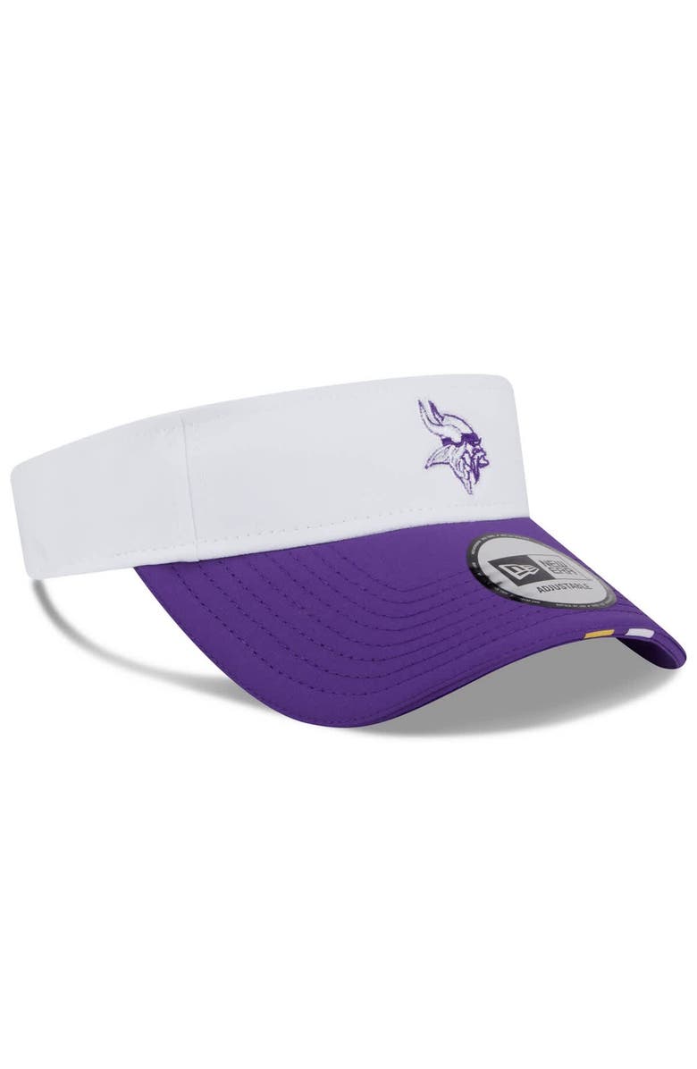 New Era Men's New Era White/Purple Minnesota Vikings 2025 NFL Training Camp Adjustable Visor, Alternate, color, White