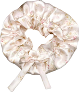 SILKSILKY Pure Silk Double Layer Bonnet with Ribbon