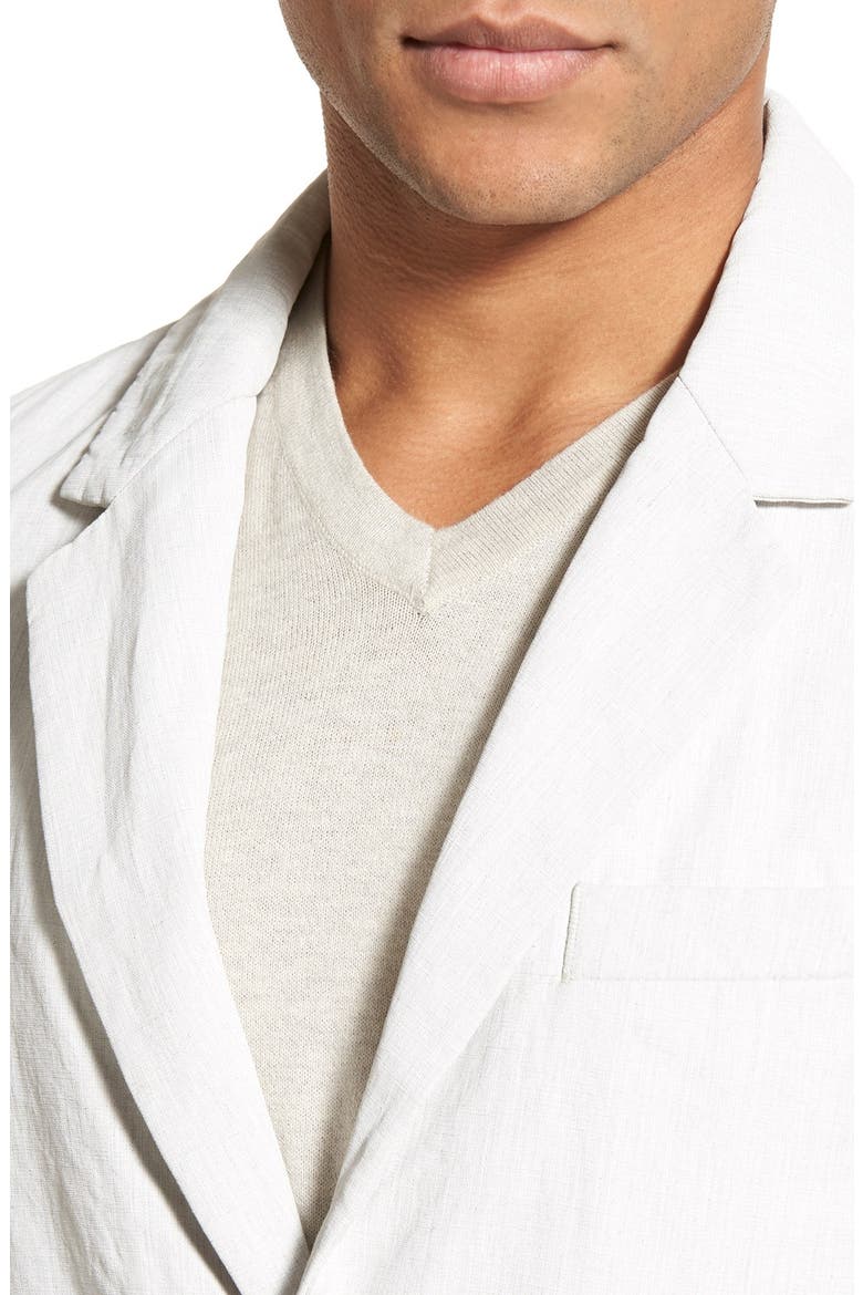 Linen Blend Unconstructed Sport Coat, Alternate, color, NATURAL