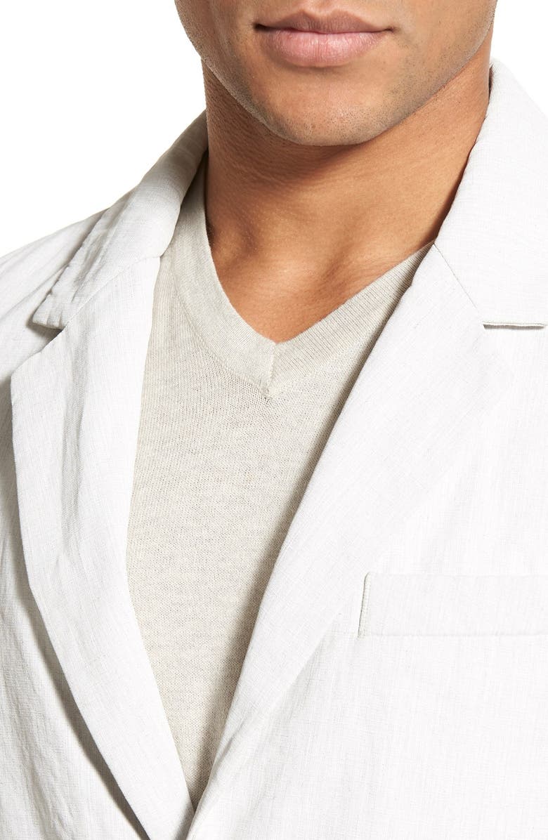 James Perse Linen Blend Unconstructed Sport Coat, Alternate, color, 