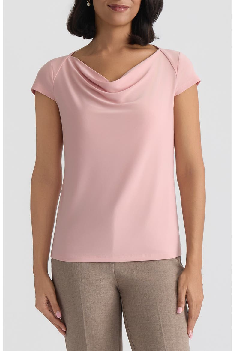 Cowl Neck Cap Sleeve Knit Top, Main, color, LIGHT ROSE