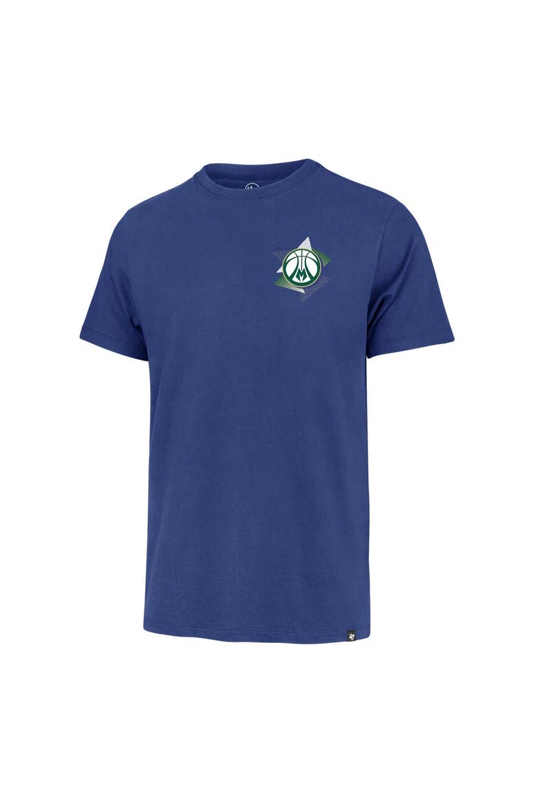 Men's '47  Royal Milwaukee Bucks City Edition Backboard T-Shirt, Alternate, color, Royal