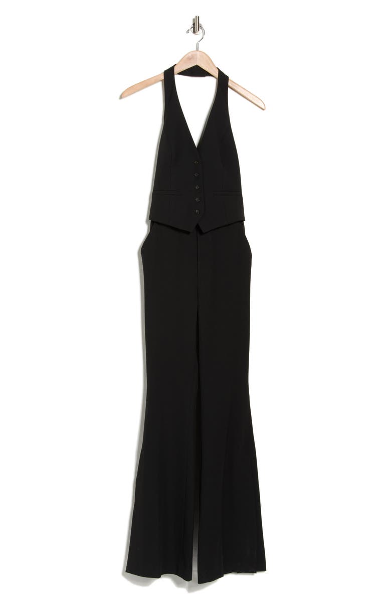 A.L.C. Woodson Halter Jumpsuit, Alternate, color, Black