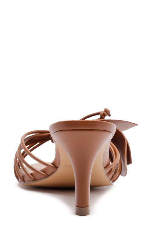 Arezzo Viola Mid Slide Sandal In Brown