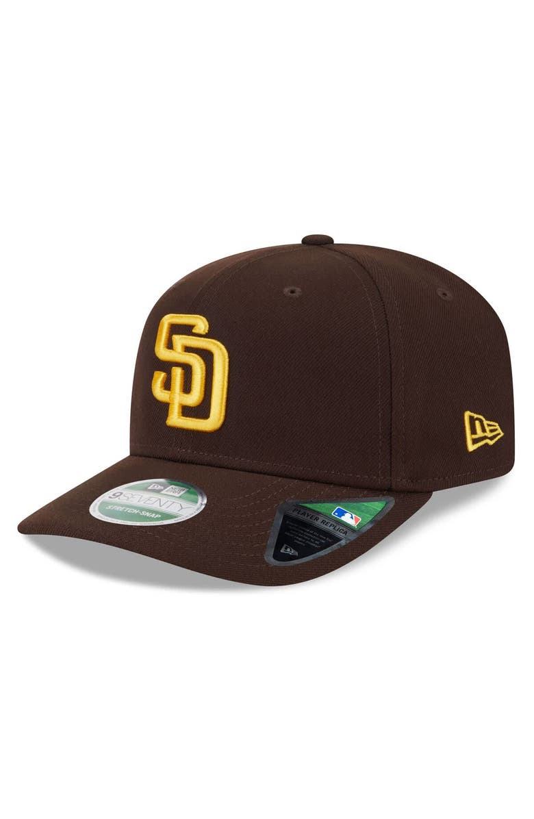 New Era Men's New Era Brown San Diego Padres 2025 MLB Postseason Side Patch 9SEVENTY Adjustable Hat, Alternate, color, 