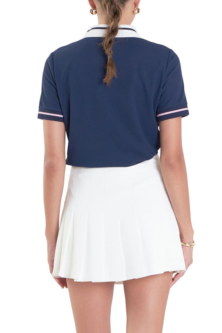 Sports Club Colorblock Polo, Alternate, color, NAVY